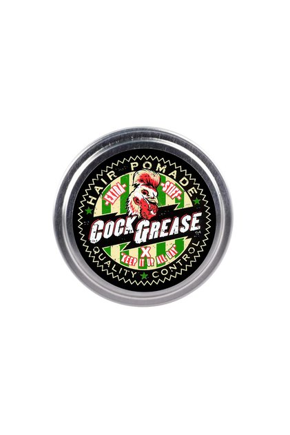 Cock Grease, Extra Stiff X, Pomadă pentru coafat, Finisaj lucios, Fixare puternică, 50 g