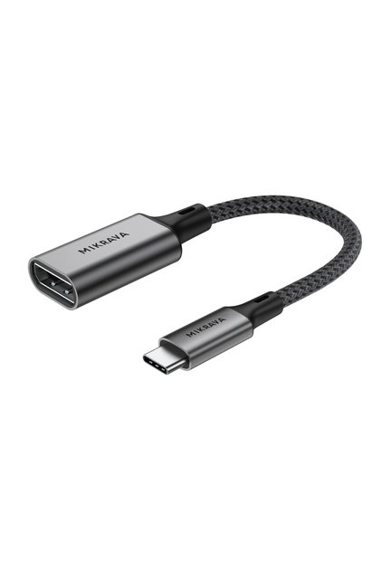 USB C DisplayPort Adaptörü 8K@60Hz 4K@240Hz 2K@360Hz, Thunderbolt 3/4/5 Uyumlu, Type C DP Adaptörü - 0.2 Metre