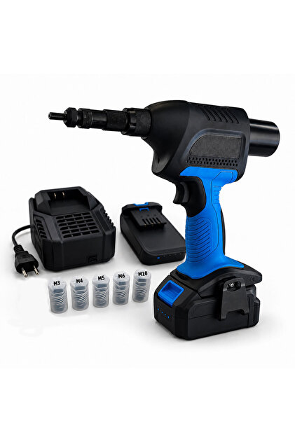 SGS PLUS SGS5465 AKÜLÜ ŞARJLI PERÇİN TABANCASI SETİ 20V 2.0 Ah