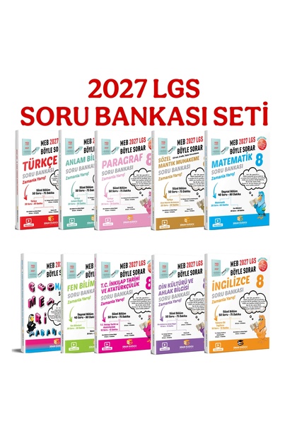 SİNAN KUZUCU YAYINLARI 2027 LGS 8. Sınıf İlk Doz 12'li Genel