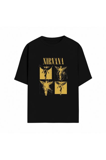 Nirvana Unisex Cotton T-Shirt | Custom Nirvana Design High-Quality Printed T-Shirt