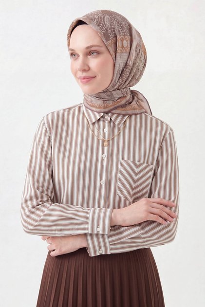 وشاح ناعم أصلي بلون الورد المجفف