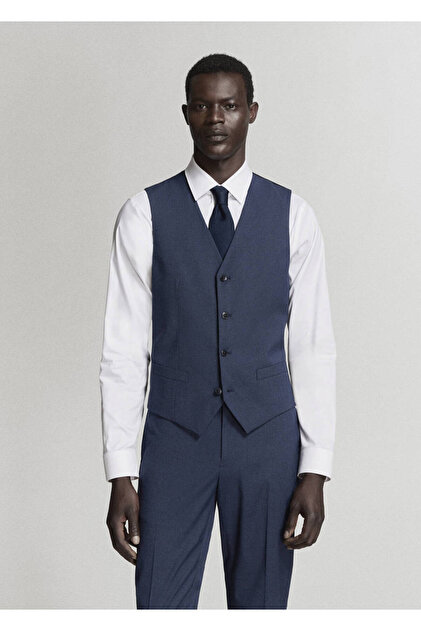 Paris slim fit kumaş yelek