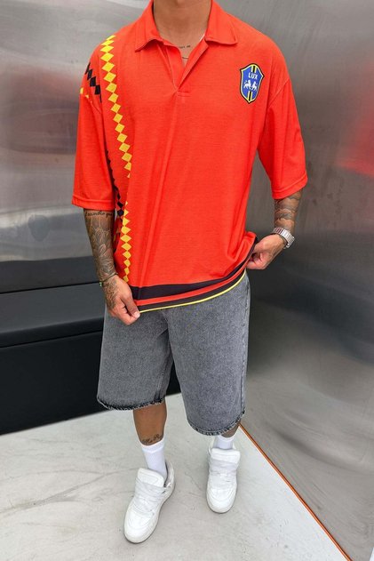 Men's T-Shirt Forma Orange Oversize