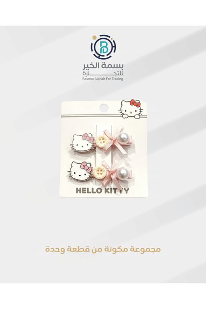 مشبك شعر للفتيات مطبوعة برسومات شخصية كرتونية هالو كاتي