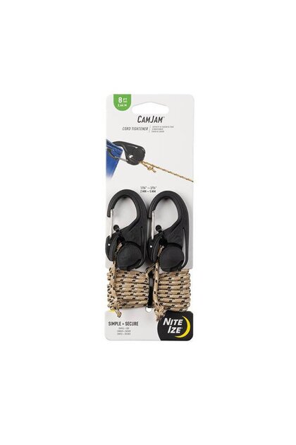 - CamJam Cord Tightener - pachet de 2buc cu franghie de 8ft