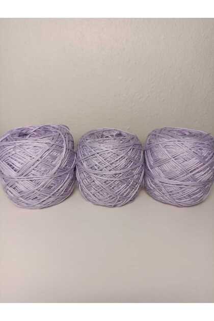 Lila Renkli Koton Örgü İpi 300gr(3x100 Gr)