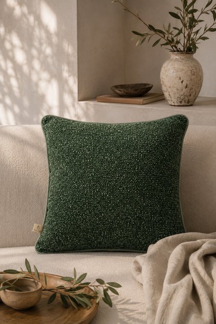 HUSĂ VERDE PENTRU PERNĂ GOFF (45X45)