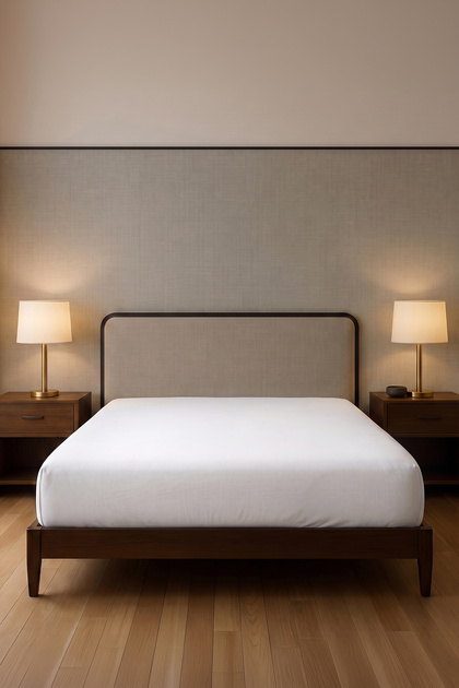Premium Quality Cotton Single Jersey Elastic Bed Sheet, King Size 200-220X200 cm White, 130 Gsm