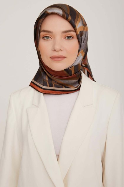 100% Twill Silk Scarf 8843D 06