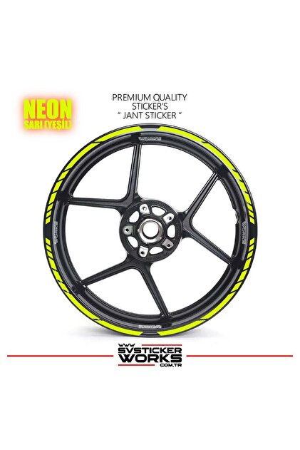 17 inch wheel sticker set compatible with all motorcycles