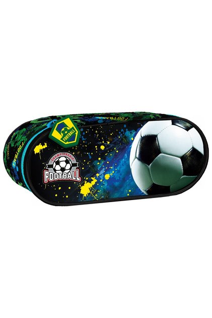 Penar cu 1 fermoar, 21x9x5cm - Motiv Fotbal, P1API20