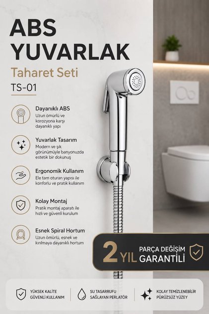 TS-01 ABS Taharet Seti Yuvarlak Taharetmatik Taharet Seti
