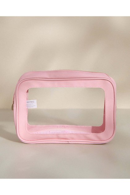 Pink Cosmetic Pouch Bag