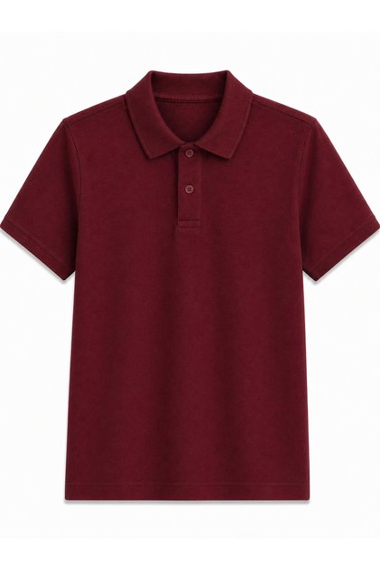 Unisex Soft Textured Simple Stylish Polo Collar Short Sleeves