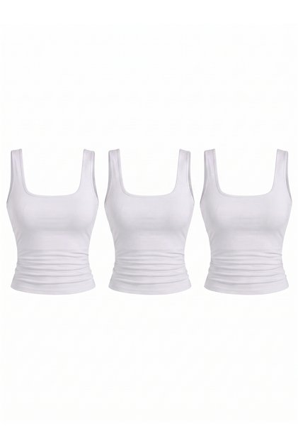 3-Pack Women's Lycra Basic Blouse