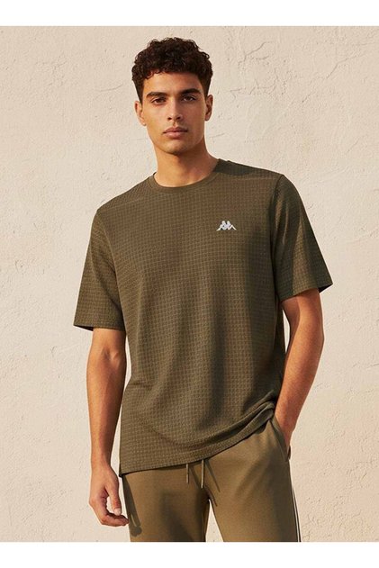 Crew Neck Short Sleeves Textured T-shirt