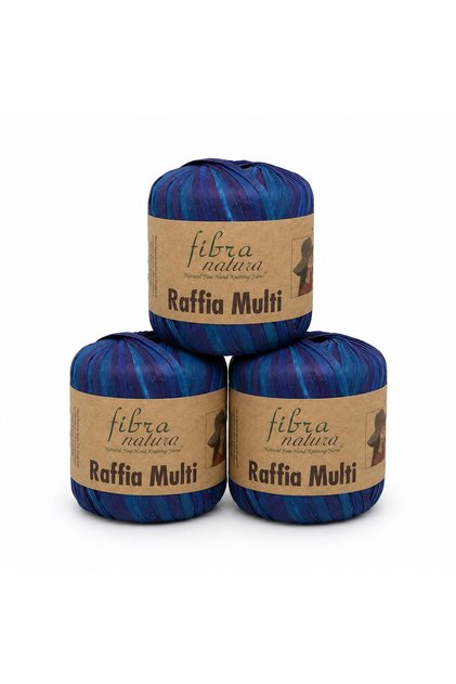 Ebruli Kağıt ip, 3lü paket Çanta ipi , Raffia Multi 117-08