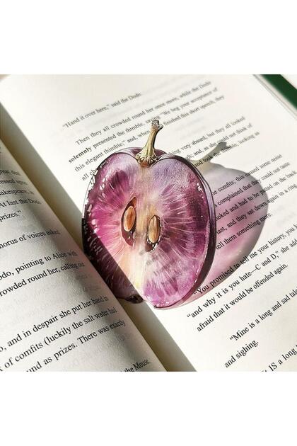 grape Creative Fruit Acrylic Bookmark Aesthetic Translucent Watermelon Orange Book Mark Ins Style Pa