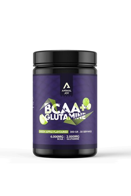 Bcaa Glutamine - Green Apple Flavored - 300 Gr - 30 Servings