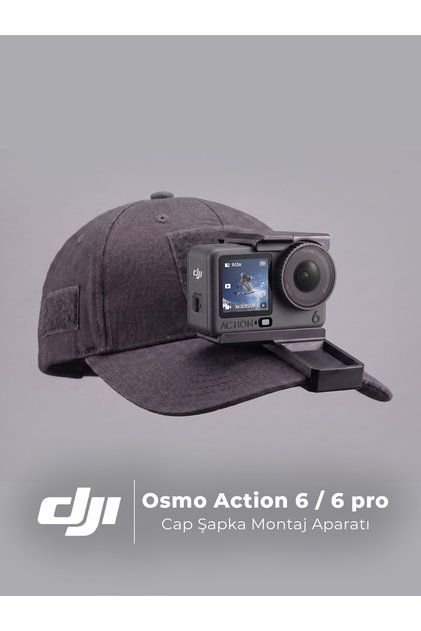 Dji Osmo Action 6 / 6pro Uyumlu Kamera Tutucu Şapka Vlog Çekim Montaj Aparatı