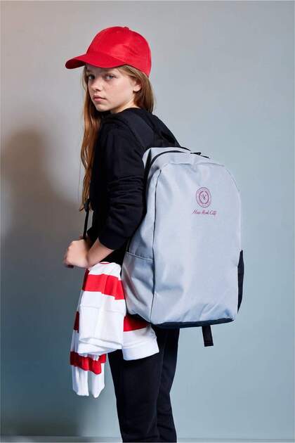 School Waterproof Logo Printed Unisex Backpack I3818A8Ns