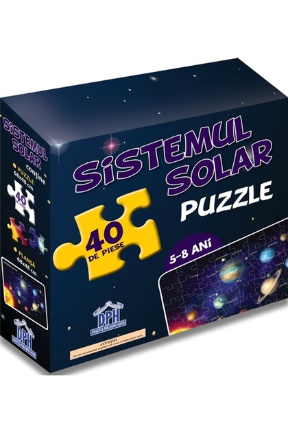 Sistemul solar: puzzle+afis 5-8 ani