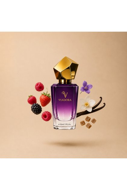 F339 Kırmızı Meyveler ve Vanilya Kadın Parfümü - 50 ml Eau De Parfum