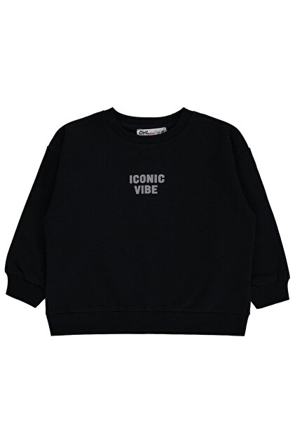 Basic Sweatshirt for Ages 2-5 - Black