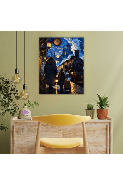 Sayılarla Boyama Seti Sihir Yolu 40x50cm-Harry Potter- Büyülü Dünyaya Açılan Sokak