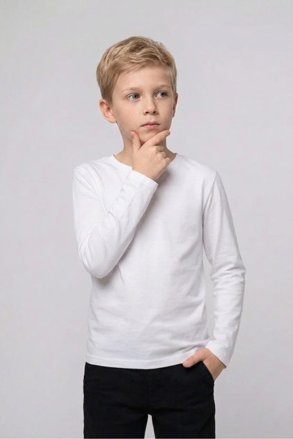 Children's Unisex Cotton Crew Neck Long Sleeve Basic T-Shirt School Daily April 23 October 29 Show T-Shirt