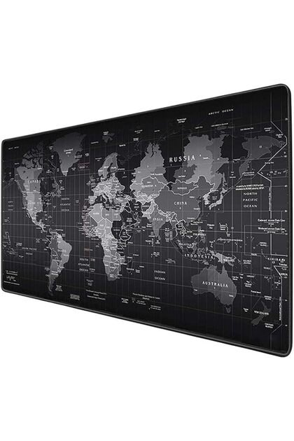 Old World Map Thickened Gaming Mouse Mat - 90x40cm, Desk Pad for Mouse, Keyboard, Notebook
