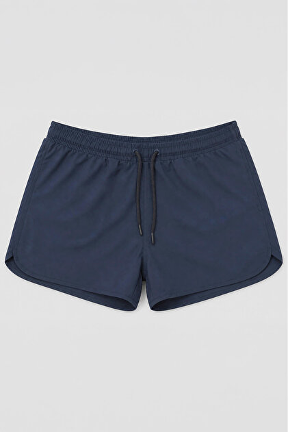 Men's Indigo Mesh Swim Shorts with Pockets