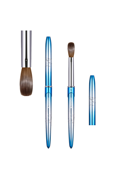 KOLINSKY 14 KEMEISI 100% Pure Kolinsky Nail Art Brushes Sturdy Handle Oval Shaped Acrylic Powder Na