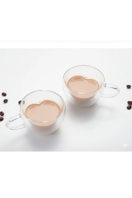 Heart-Shaped Double Wall Layered Mug (350ml)