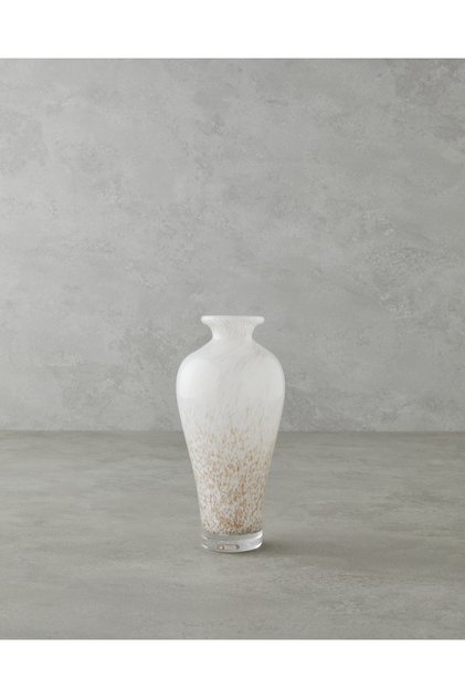 Elegante Cam Vazo 20,5 cm Beyaz