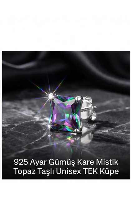 925 Ayar Gümüş Zirkon Taşlı Minimal Unisex Çivi Küpe 3mm TEK (GÖRSELDE 6mm KULLANILMIŞTIR)