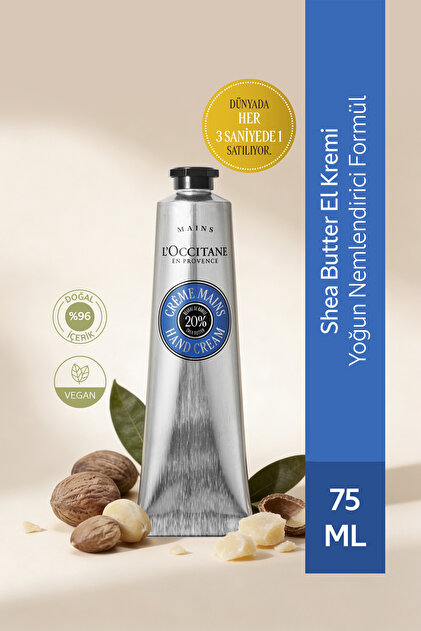 L'Occitane Shea El Kremi, %20 Shea Yağı İçeren Besleyici ve