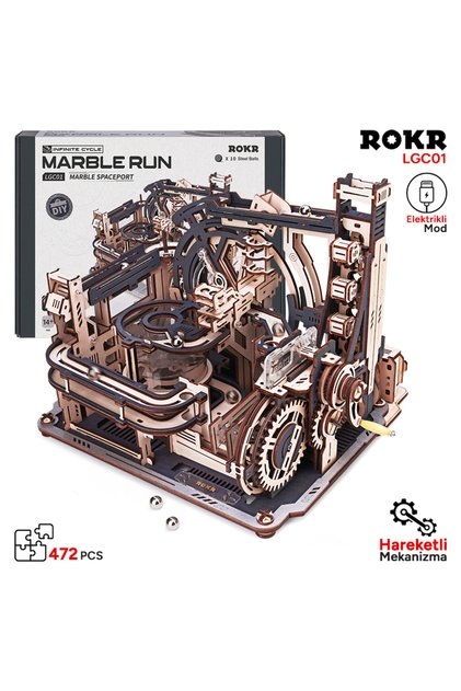 3D пъзел, Космодрум „Марбъл бягане“, ROKR, 472 части