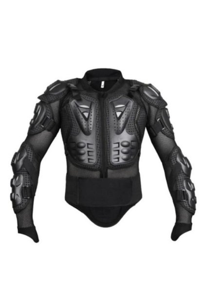 Black Body Armor Mesh Summer Full Protection Shoulder Back Elbow Chest Abdominal Protection Cross Biker Coat