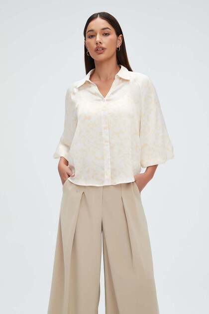 Women's Printed 3/4 Sleeve Shirt
