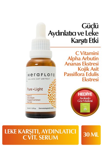 Pure Light Brightening, Anti-Blemish Skin Serum 30 ml Vitamin C, Arbutin, Pineapple Extract, Kojic Acid