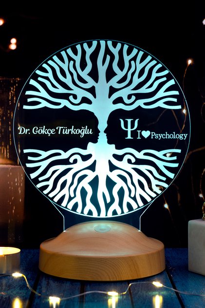 Psikolog, Psikiyatri Hediyesi, Hayat Ağacı Figürlü Led Lamba, Yaşam Koçu Hediyesi Led Lamba