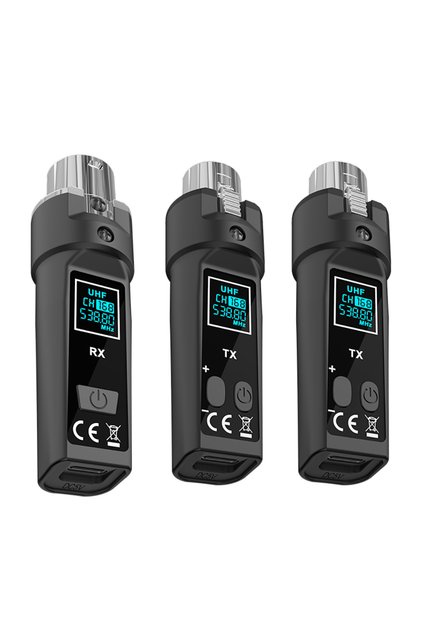 LS2 2.4G XLR Adapter System DGNOG Wireless Microphone Transmitter Receiver System for Dynamic Mic Au