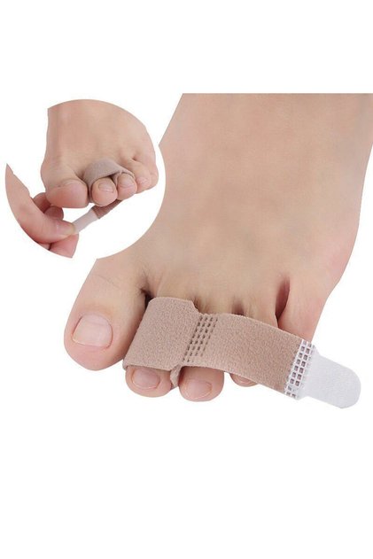 Beige-2Pcs Pexmen 1/2/5/10Pcs Hammer Toe Straightener Broken Toe Wraps Hammertoe Toe Splints for Cro
