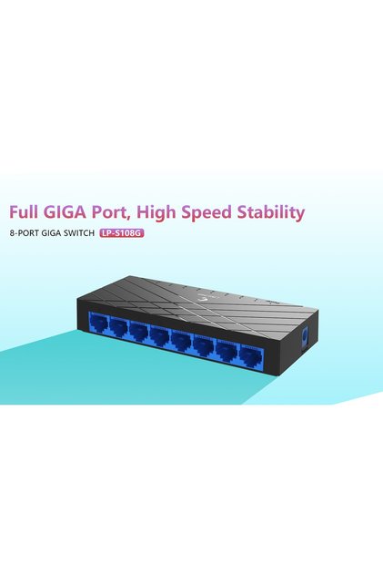 8Port Gigabit Switch 8 Port Gigabit Ethernet Switch 10/100/1000mbps Desktop Switch Plug-and-play