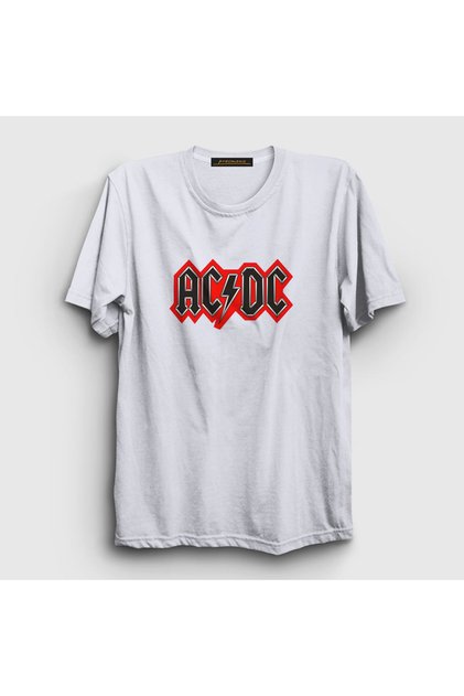 Unisex White Red Black Ac/dc T-shirt 6551tt