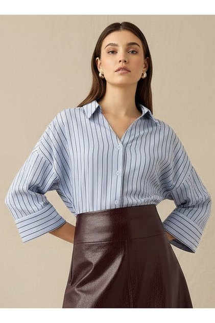 Boxy Shirt with Stripes