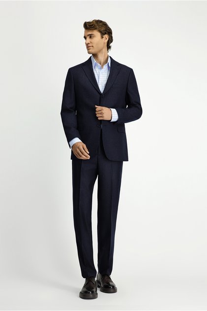 6 Drop Regular Fit Standard Cut Striped Suit