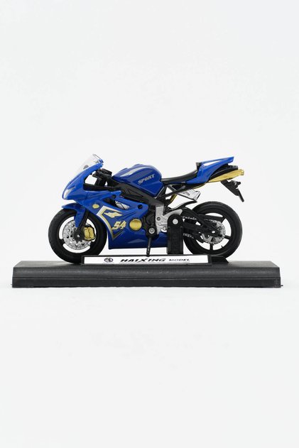 Oyuncak Yarış Motosikleti - Özel Standlı 1:18 Ölçekli Triumph Daytona 675 Diecast Oyuncak Motor